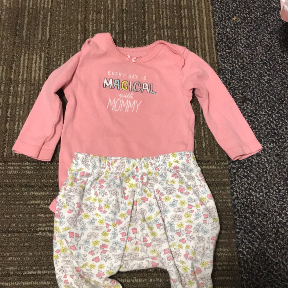 onesie and pants